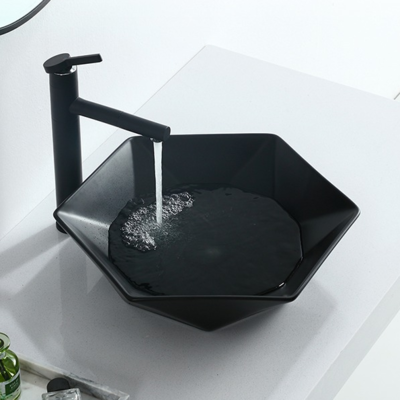 China Art Basins supply -Industrial Style pure black five-pointed Star Art Stage wash sinks from Promise Art basin