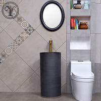 Special price for modern industrial style black free standing wash sink