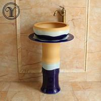 2018 new designs of colorful column basin series