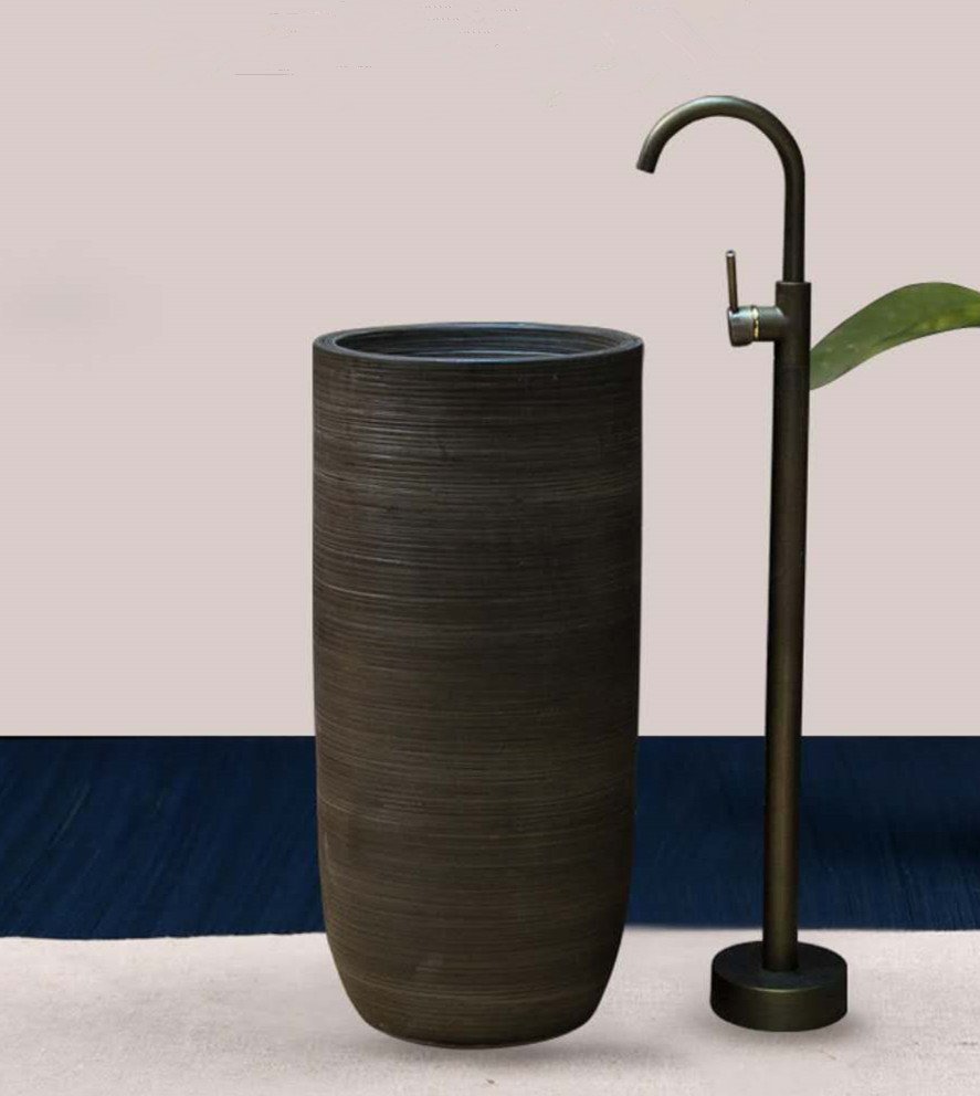 Manufacturer wholesale price of pedestal bathroom sinks