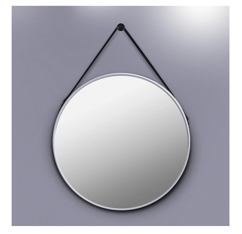 Two colors industrial style round mirrors for bathroom