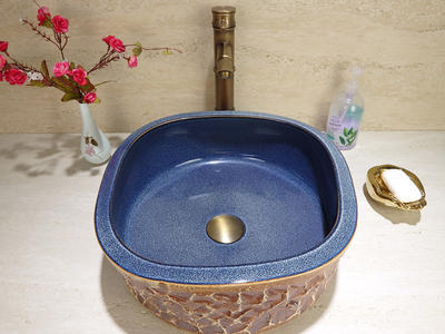 China manufactures handmade art ceramic countertop wash basins