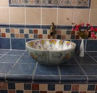 OEM&ODM for petal shape handmade wash basins
