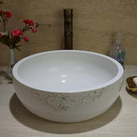 Chinese factory direct art ceramic white basin best price with best quality