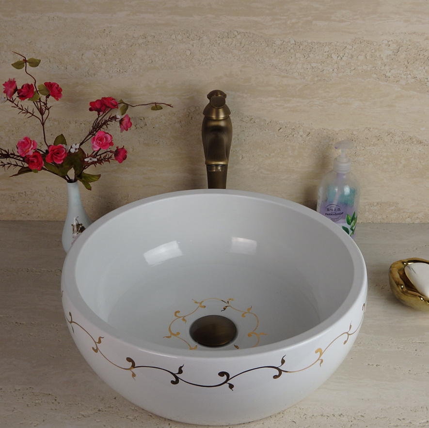 Foshan Promise Art Luxury high end Wash Basin Sink for Hotel