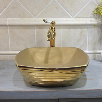 Gold Sink for bathroom with high quality