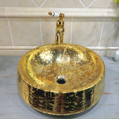 OEM surface bathroom gold wash basin best price in China