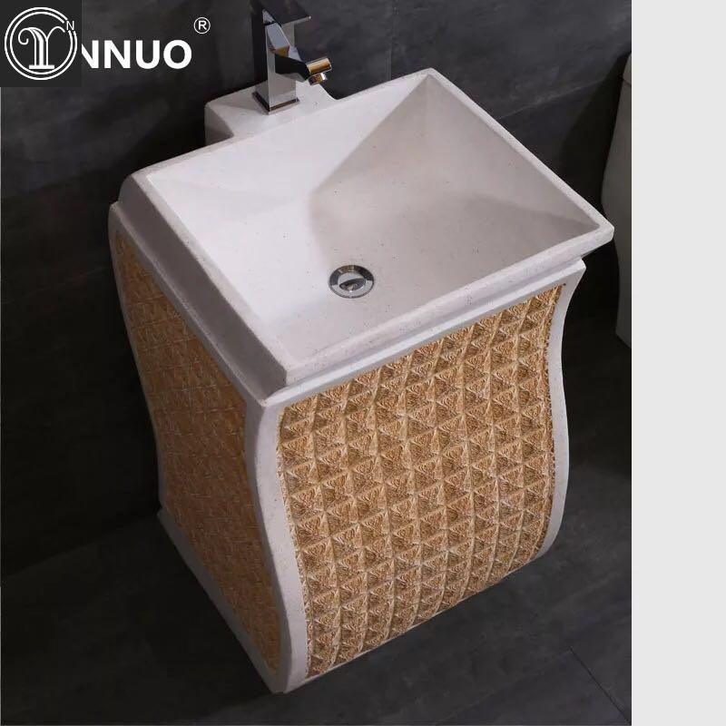 Professional Sandstone Art Wash Basin Manufacturer Bathroom Sink